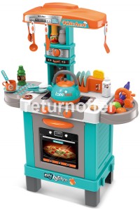 Bucuatarie din plastic cu 32 accesorii, verde