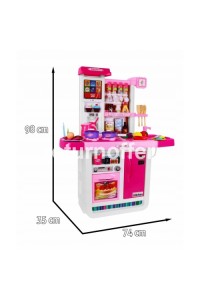 Bucatarie pentru copii cu accesorii, roz