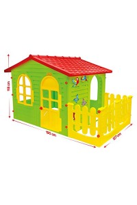 Casuta de joaca MochToys pentru copii cu gard