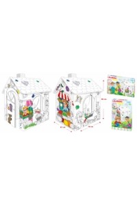 Casuta de colorat sau pictat, stand de flori