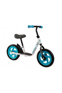 Bicicleta fara pedale Massimo, alb cu albastru