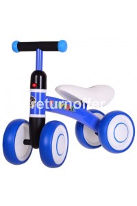 Bicicleta premergator 4 roti Peety Trike, albastru