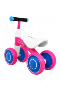Bicicleta premergator 4 roti Peety Trike, roz