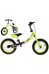 Bicicleta fara pedale cu cadru reversibil Sportrike, verde