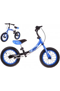 Bicicleta fara pedale cu cadru reversibil Sportrike, albastru