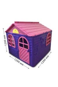Casuta de joaca Doloni, roz cu mov 129 x 129 x 120 cm