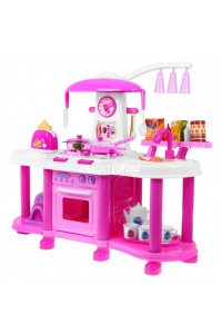 Bucatarie din plastic, echipata de 68 cm Malipen, roz
