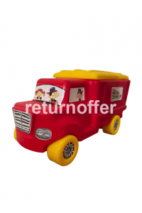 Camion Huby Toys cu spatiu de depozitare, rosu