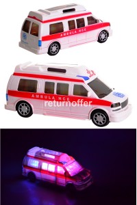 Ambulanta cu efecte luminoase 3D