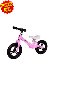 Bicicleta fara pedale cu cadru de magneziu Race Max, roz