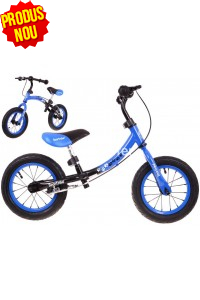 Bicicleta fara pedale cu cadru reversibil Sportrike, albastru