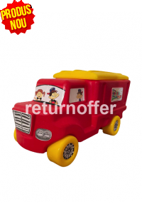 Camion Huby Toys cu spatiu de depozitare, rosu