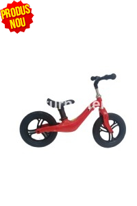 Bicicleta fara pedale cu cadru de magneziu Skillmax Sport UltraLight 2.8 kg, rosu