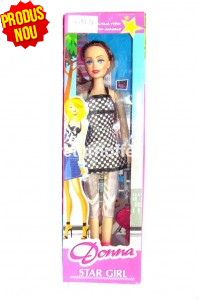 Papusa Donna Fashion cu perie pentru par 42cm